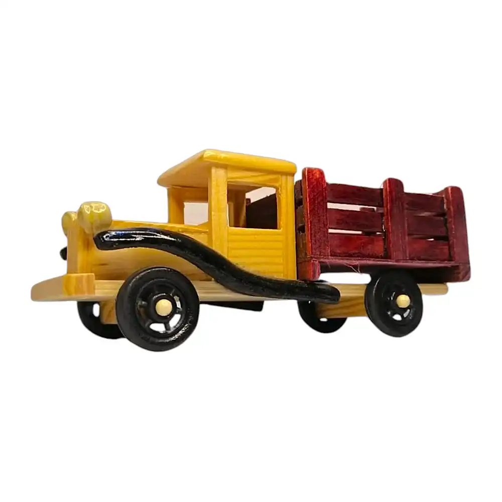 Wooden Toy Truck Model Angle 2