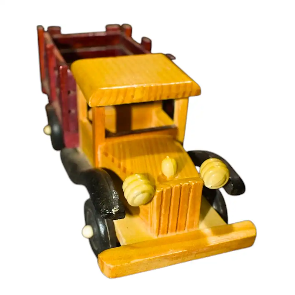 Wooden Toy Truck Model Angle 3