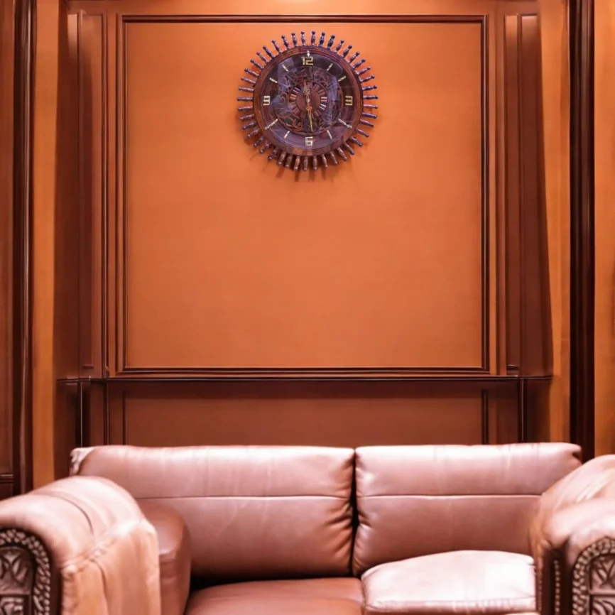 Sacred Circle – Wooden Wall Clock