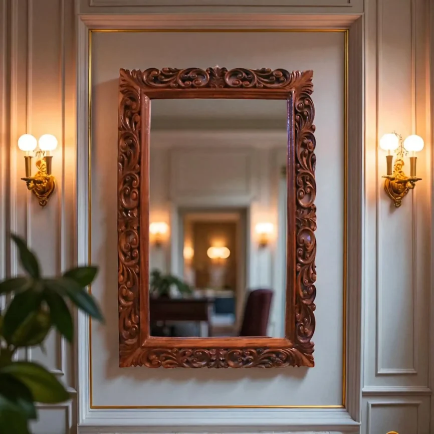 Sheesham Wall Jharoka with Mirror