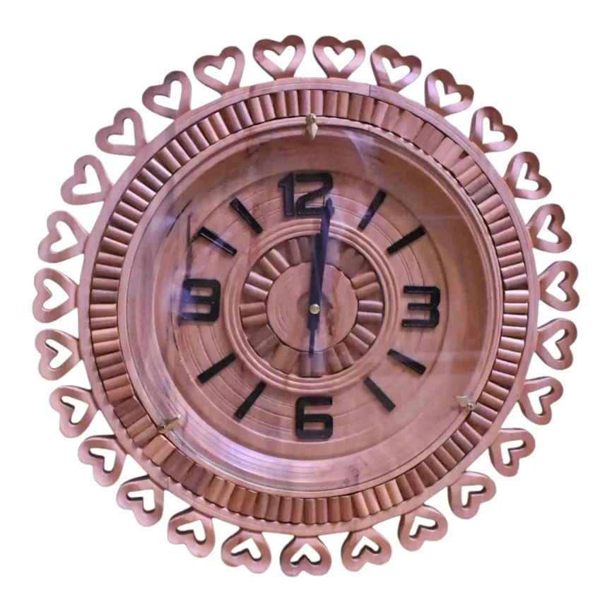 Soft Oath - Wooden Wall Clock Angle 1