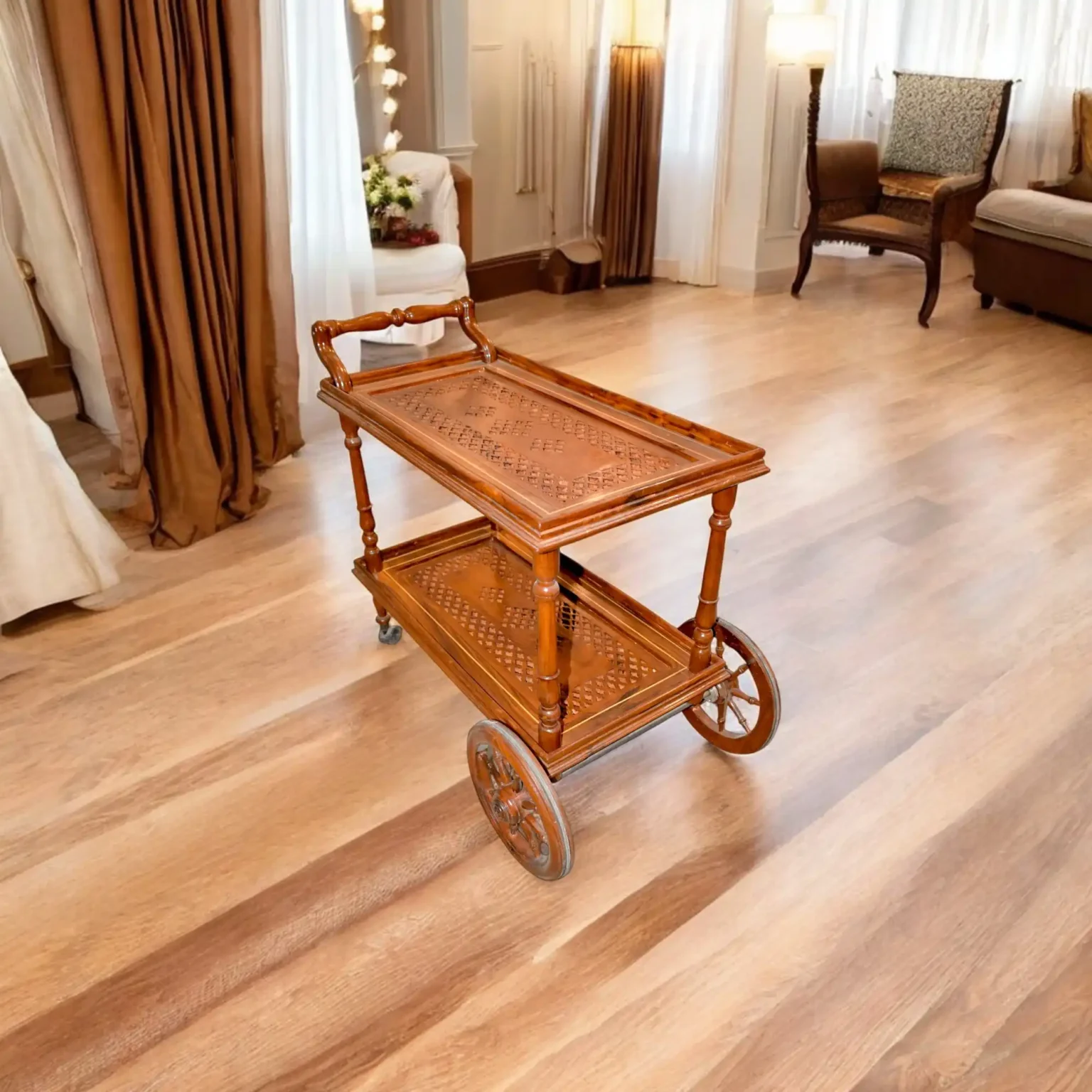 Rectangle Wooden Trolley