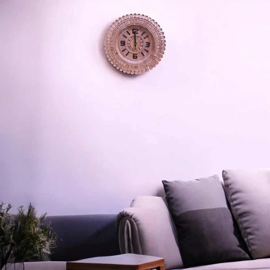 Noonlight – Wooden Wall Clock