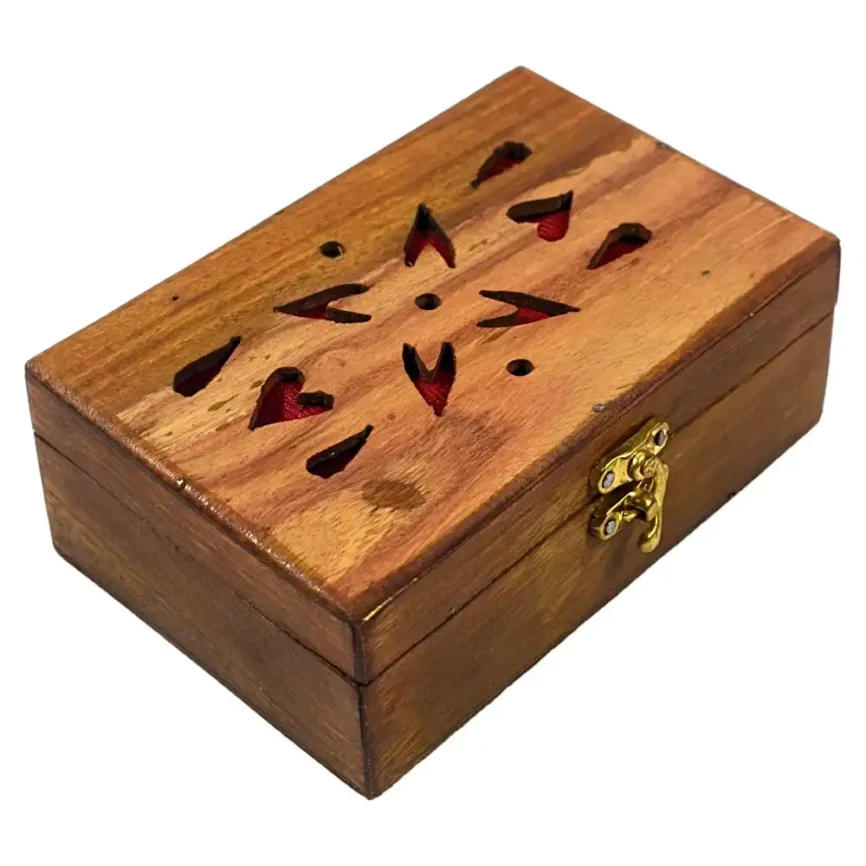 Wooden Jewelry Box – Star Face Angle 1