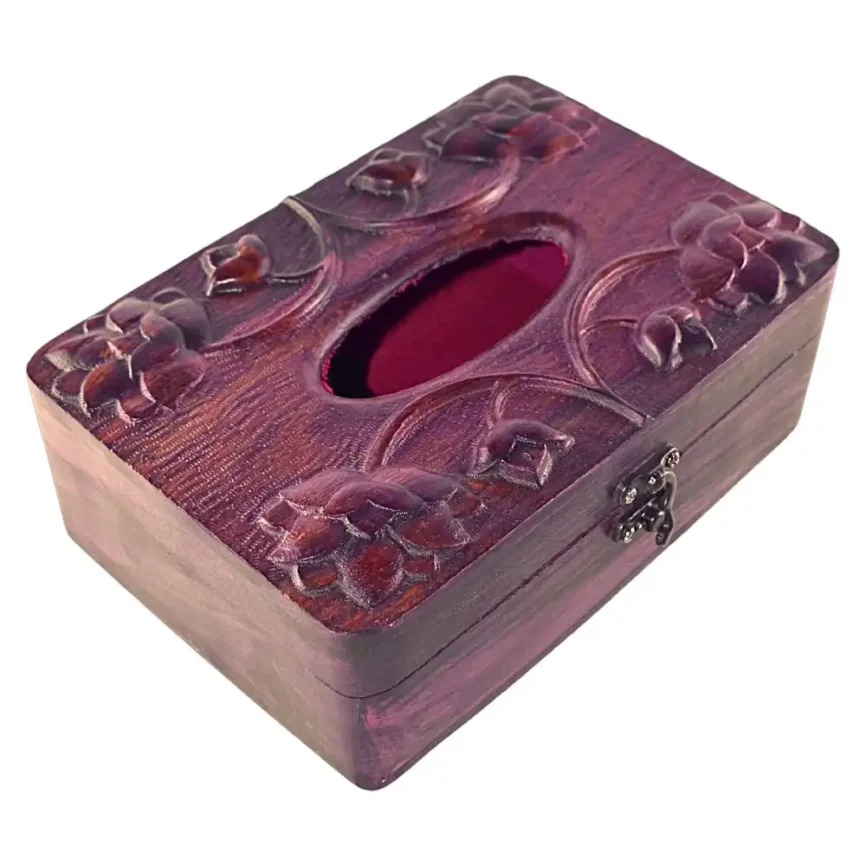 Neelofar - Wooden Tissue Presenter Angle 1