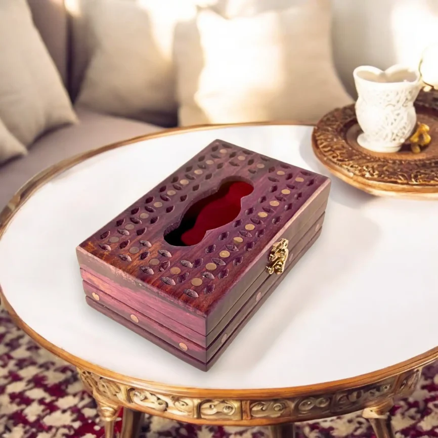 Dotwork — Wooden Tissue Presenter