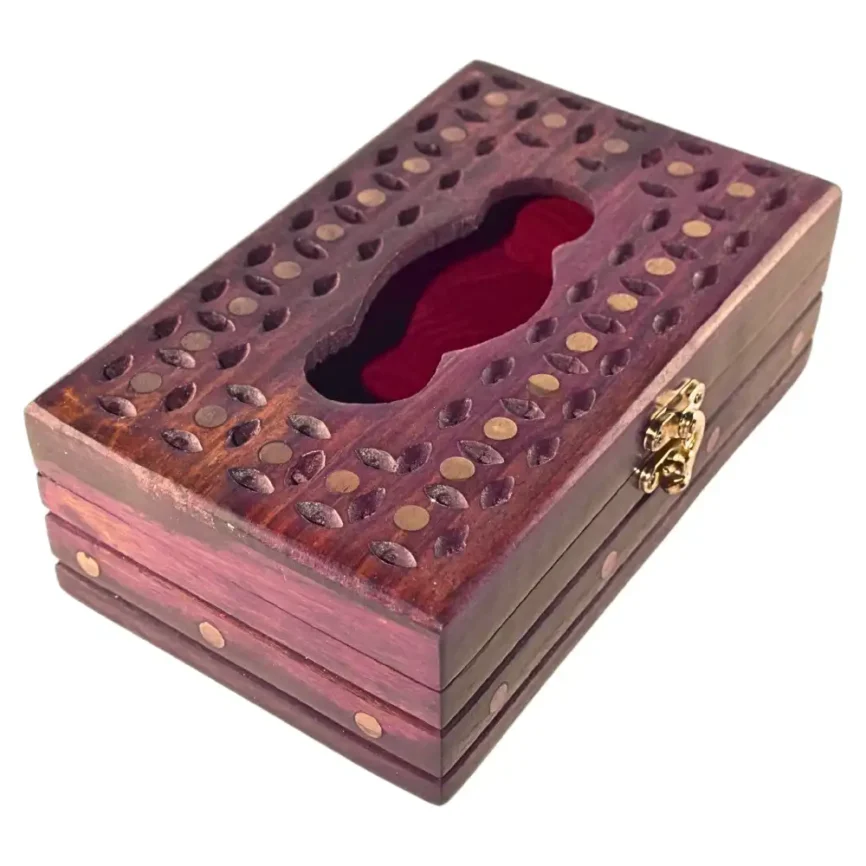 Dotwork — Wooden Tissue Presenter Angle 1