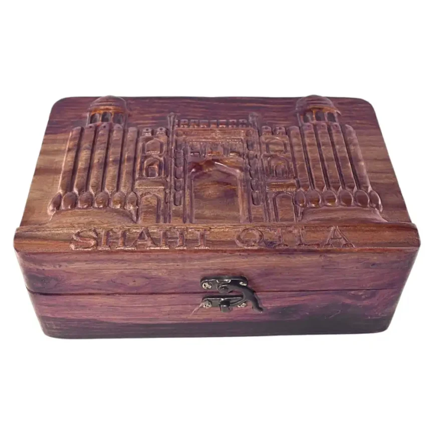 Shahi Qila - Wooden Jewelry Chest Angle 1