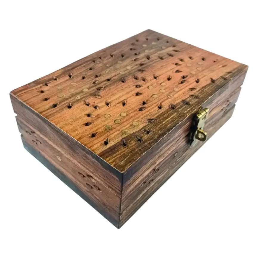 Yadgaar– Antique Wooden Jewelry Chest Angle 1